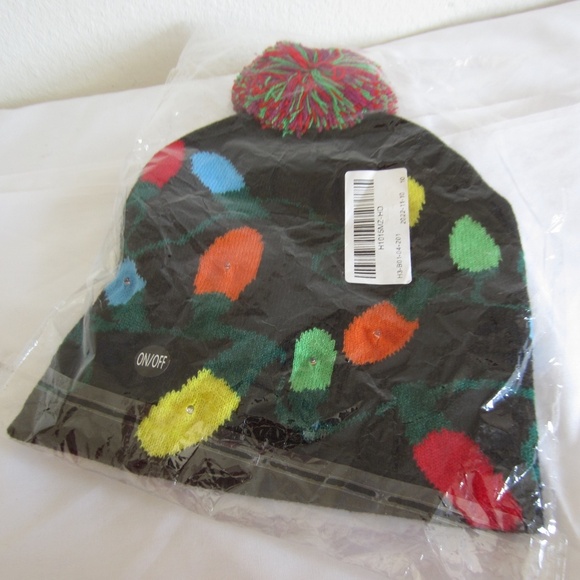 Christmas Bean Unisex Light up  holidays, fall winter NEW - Picture 2 of 5
